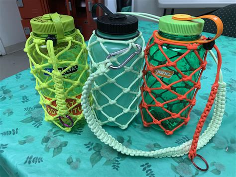 paracord bottle sling|paracord water bottle carrier.